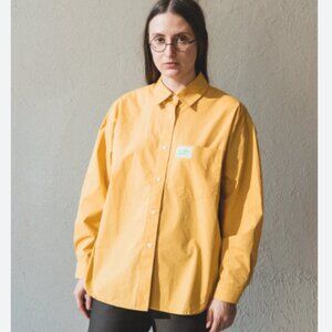 Paloma Wool Yellow Bon Button Down Shirt Size L